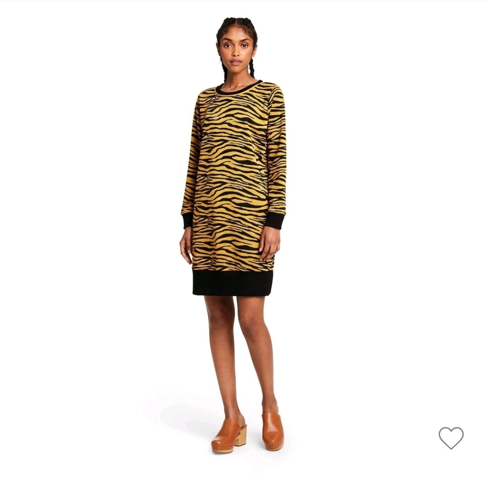 Victor Glemaud x Target Animal Print Long Sleeve Dress - Small